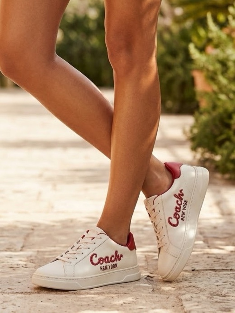 👟💗👟 Coach  Highline Sneaker With Coach Snake Script Size 8,5